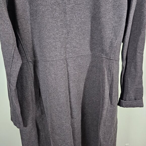 Duluth Trading Co Women's Wearwithall Ponte Knit Long Sleeve Dress Gray Size XL - Picture 8 of 8